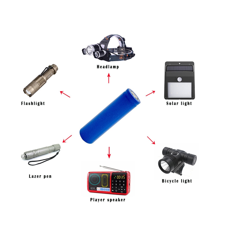 4Stck 100% Neue Original 18650 3,7 v Lithium-Batterie Akku für Taschenlampe Elektronische Spielereien