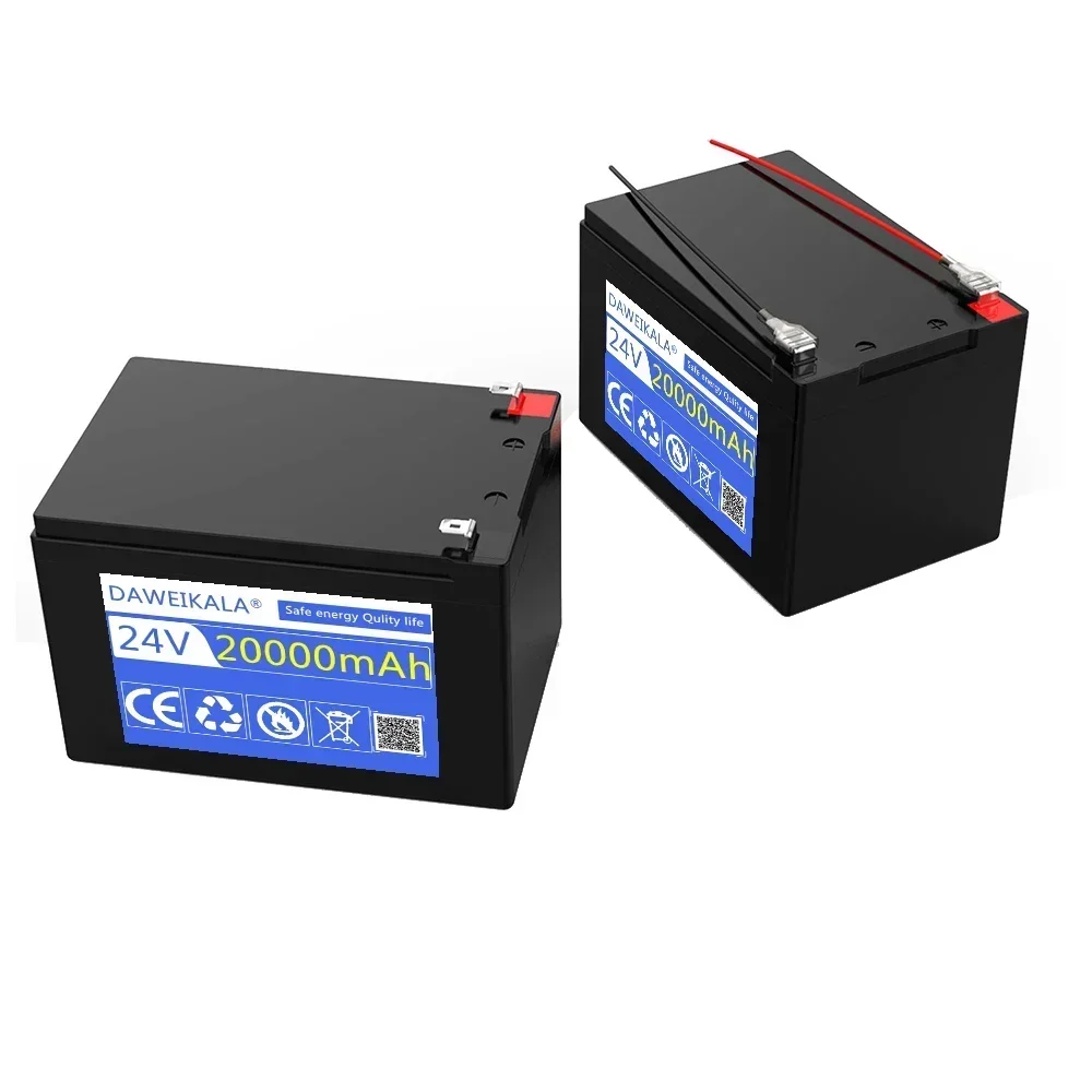 24V 20Ah 18650 lithium battery pack Rechargeable battery for solar energy electric vehicle camping battery 25.2v2A charger
