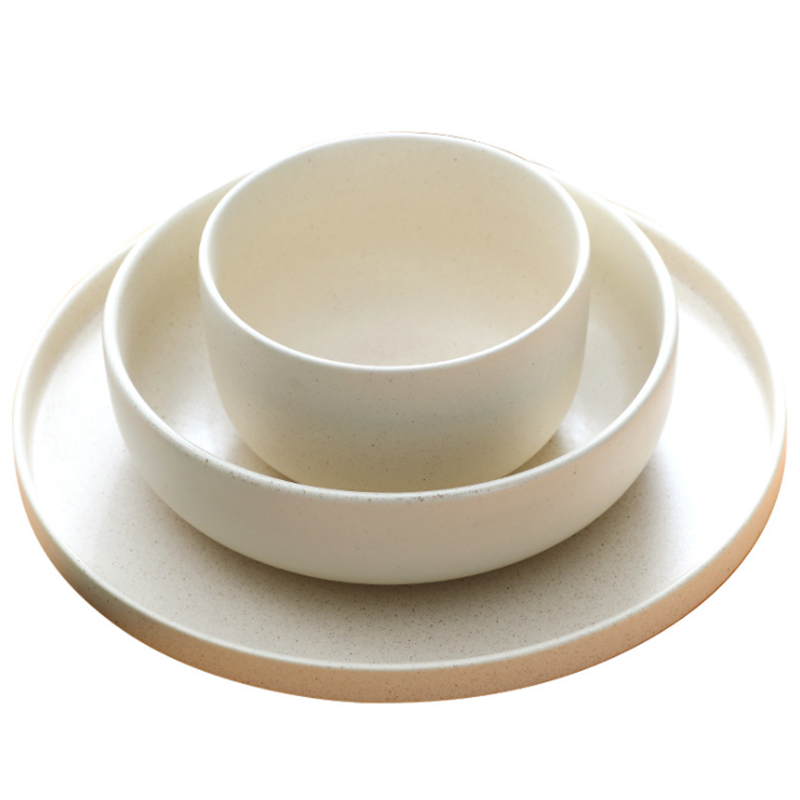 Bandeja de cubiertos de Color sólido, placa de cerámica, utensilios de cocina, juego de vajilla, decoración de pared, cuenco doméstico
