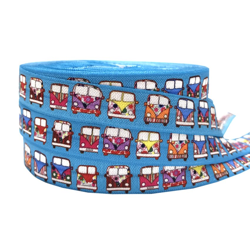 16mm Chevron Dot Arrow Car Paw Print Animal Fold over Elastic Band Sewing Tape Handmade Crafts Accessories DIY Baby Headband: P924