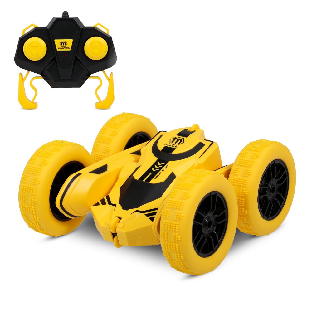 1/28 RC Stunt Car High Speed Tumbling Crawler Vehicle 360 Degree Flips Double Sided Rotating Tumbling RC Car: No Battery