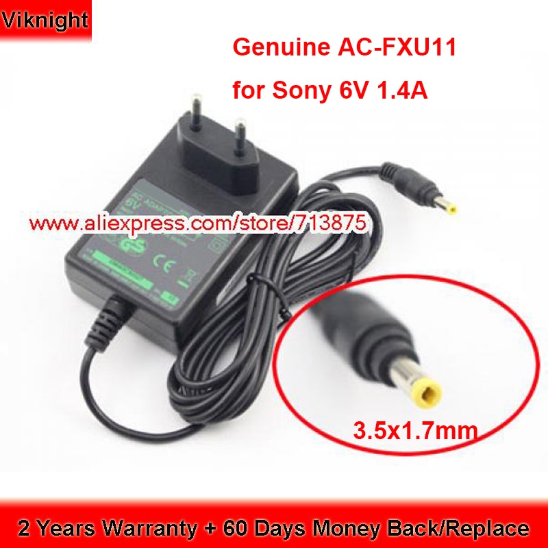 Echt AC-FXU11 6V 1.4A 8.4W Oplader Voor Sony Radio Dab/Fm Sony XDR-S40DBP Media Player SMP-U10 Power supply