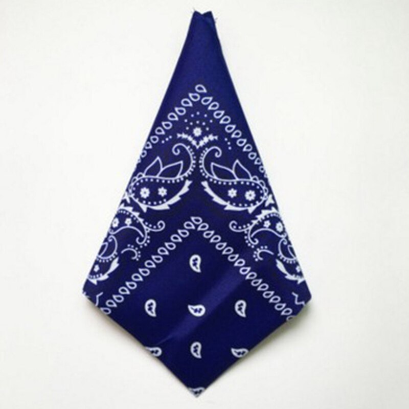 Bandana Square Scarf Unisex Hip Hop Headwear Hair Neck Scarf Men Square Scarves Print Handkerchie Cashew Flowers