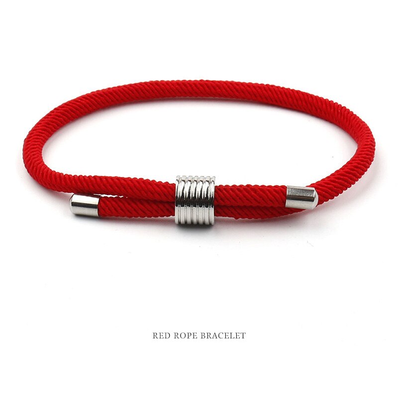 Simple Milan rope bracelet red adjustable bracelet distance between men and women lovers jewelry handmade bracelet