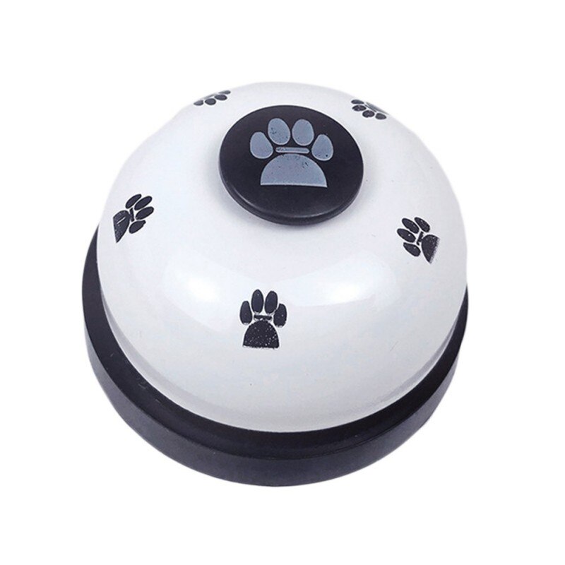 Juguete interactivo para perros mascotas Bell formación Bell Responder cachorro de alimentación de comida Bell gato timbre de perro Entrenamiento de mascotas suministros: Blanco