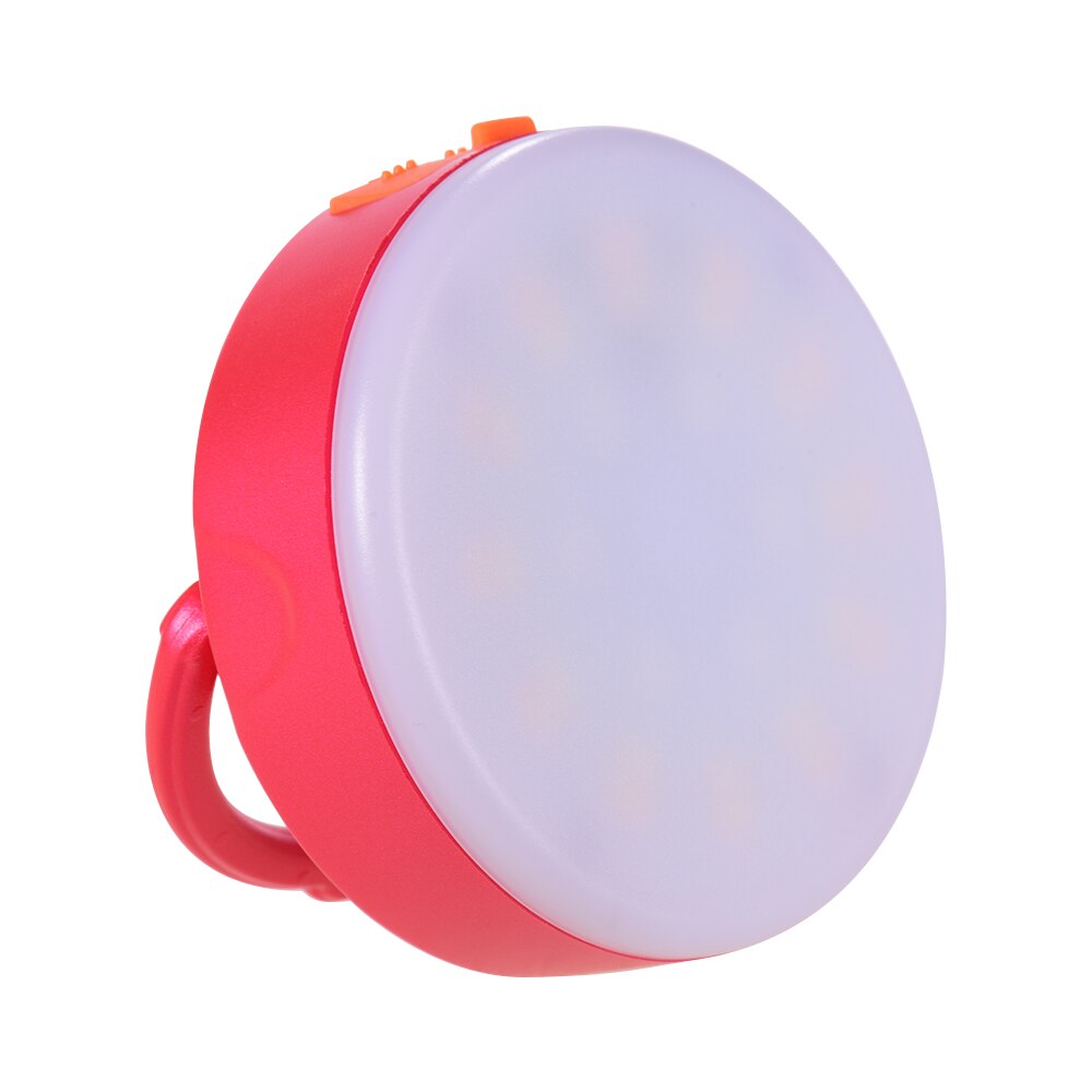 Mini RGB LED Fill studio selfie Light photo Photography lighting Lamp Multi-functional Superbright 3200K-6500K Built-in Battery: Red