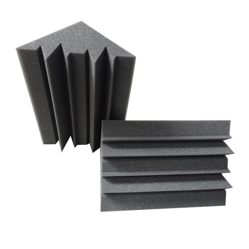 12 Stuks Black Bass Spons Voor Hoek Muur, Geluid Absorberende Studio Spons