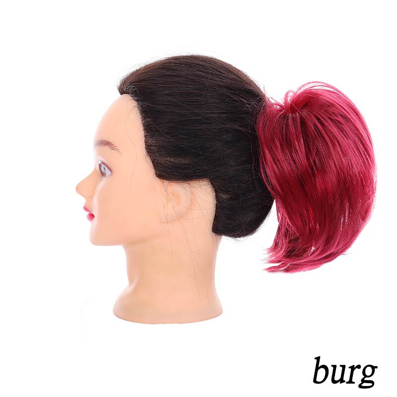 XUANGUANG chignon queue de cheval décoiffé | Chignon pour femmes, chignon à donuts, haute température et résistant à la chaleur: burg
