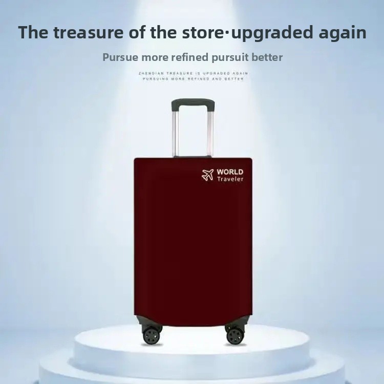 Waterproof Dustproof Luggage Cover Protection Suitcase Travel Carry-On Bag Storage Scratch-Resistant Bag Cover: Yellow