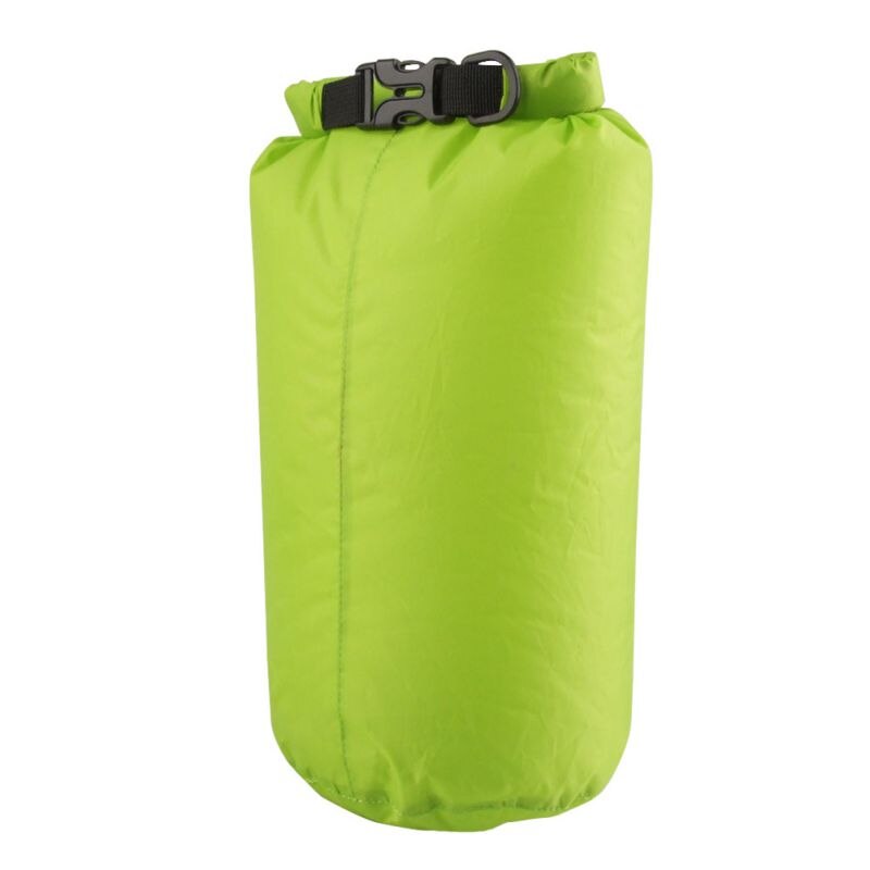 Nylon bærbar vandtæt tørpose pose til sejlads kajak fiskeri rafting svømning camping rafting sup snowboarding 8l: Grøn