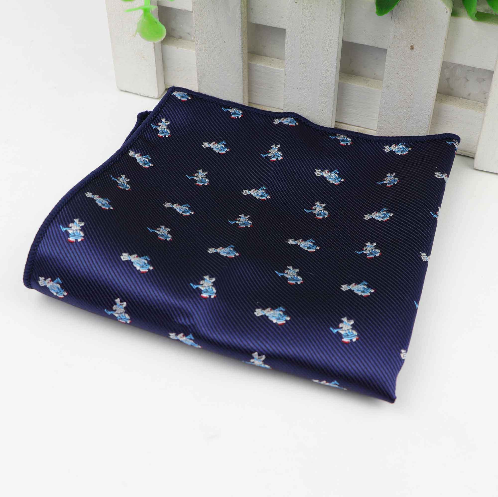 Men Kid Polyester Handkerchiefs Woven Printing Pocket Square Hankies Party Casual Bike Umbrella Dog Car Pockets Hanky: 10