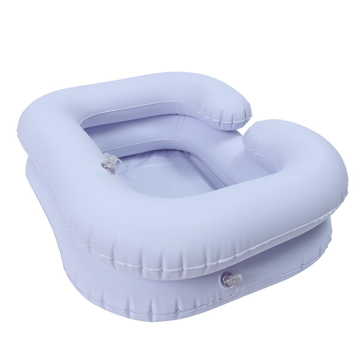 Portable Inflatable Basin Tub Shampoo Basin Wash Sink for The Disabled The Elderly Bed Rest Nursing Convenient Aid Folding PVC