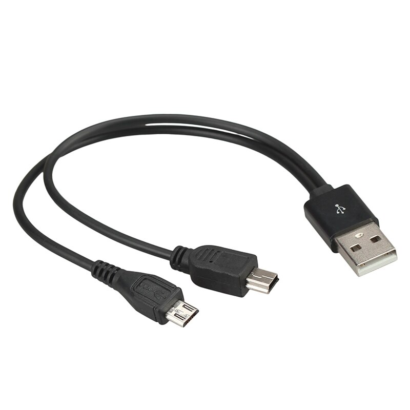 Cable de carga Micro USB multifuncional para Android y dispositivo Mini USB, 15cm