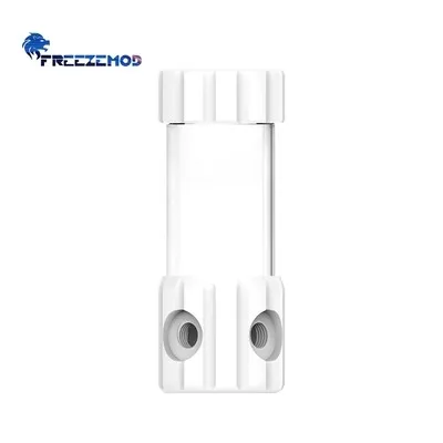 FREEZEMOD Transparent Computer Cylindrical Water Cooling Reservoir OD50MM POM Water Tank with Built-in Filtration PC Cooler: GOLD