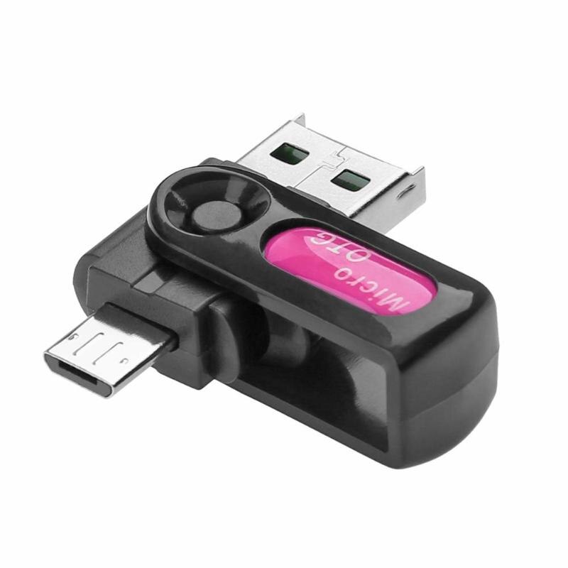 Universal 2 in 1 USB OTG Cardreader Micro USB OTG TF SD Memory Card Reader OTG Adapter for Mobile Phone Laptop
