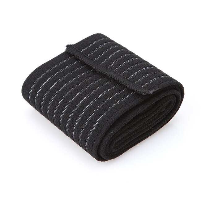 Knie elleboog pols enkel bondage manchet steunband sportband compressieband riem fitness sportschool brace tape elastische banden: Zwart / M