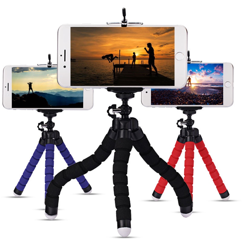 Mini Mobiele Telefoon Houder Flexibele Spons Octopus Statief Selfie Stand Voor Iphone Samsung Xiaomi Huawei Smartphone Voor Gopro