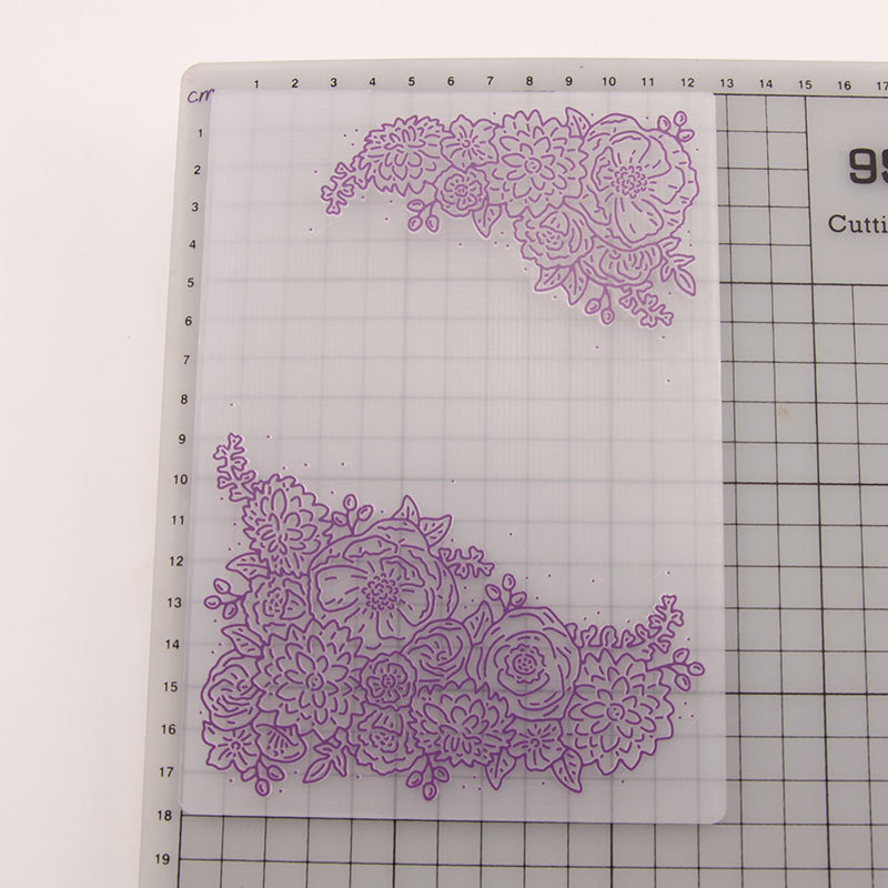 Letter Plastic Embossed Template 3d Christmas Embossing Folders For Scrapbooking DIY Card Making Craft Decoration Supplies: flower