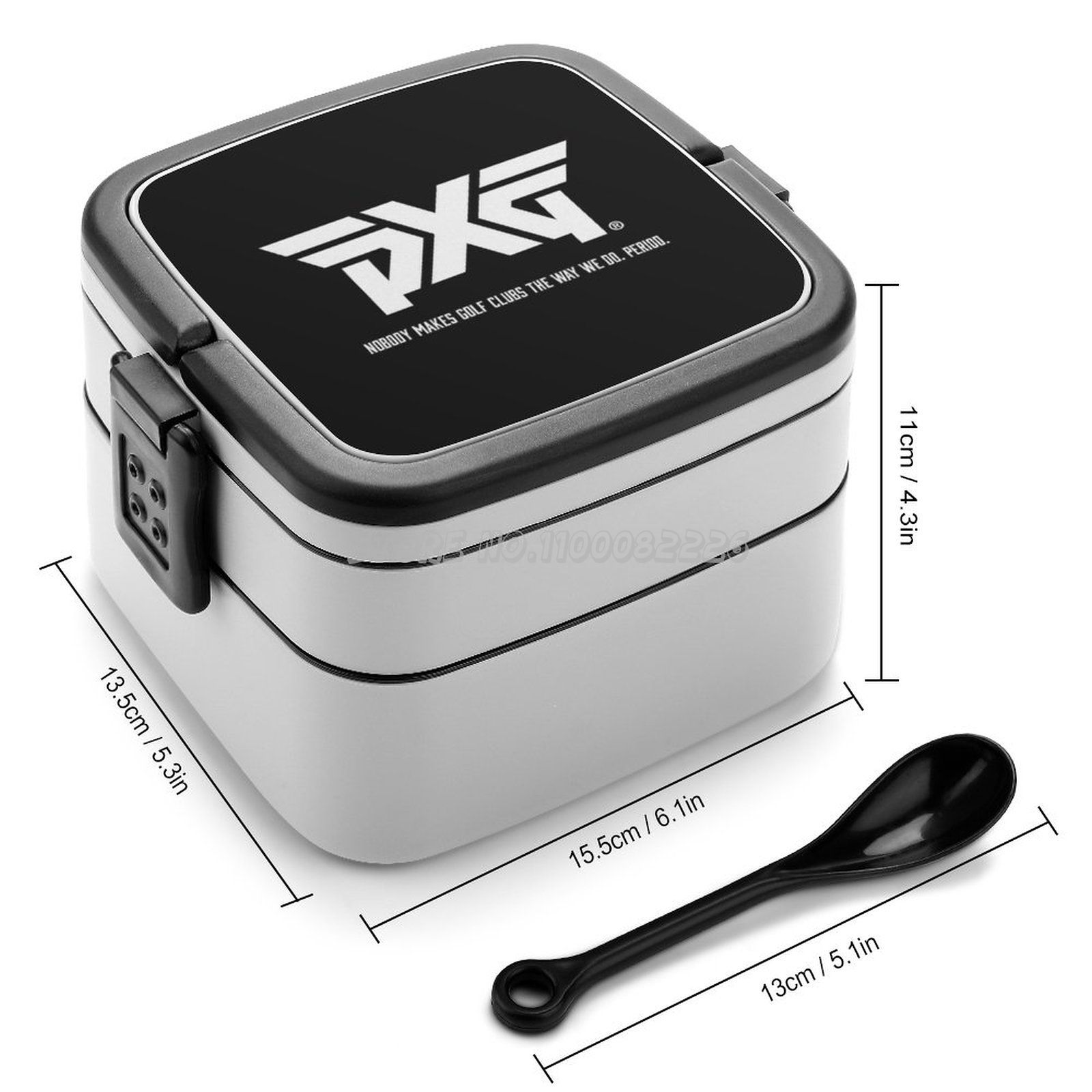 Golf 1 Double Layer Bento Box Draagbare Container Pp Materiaal Bento Box Pxg Golf Club Sport