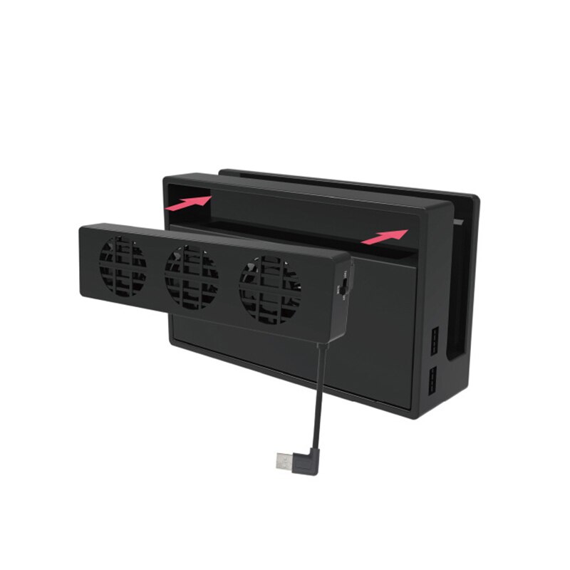 Adjustable Cooling Fan Switch NS Original Stand Game Console Dock Cooler USB Cooling Fan NS NX For The Nintendo Switch Dock Set