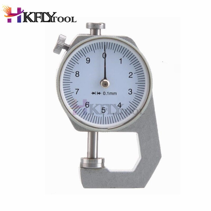 Metalen 0~10mm Dial Dikte Gauge 0.1mm Tester Dikte Meten Tool Sheet Metalen Lederen Tester Platte Hoofd voor Leer, Papier Metalen 0~10mm Dial Dikte Gauge 0.1mm Tester Dikte Meten Tool Sheet Metalen Lederen Tester Platte Hoofd voor Leer, Papier