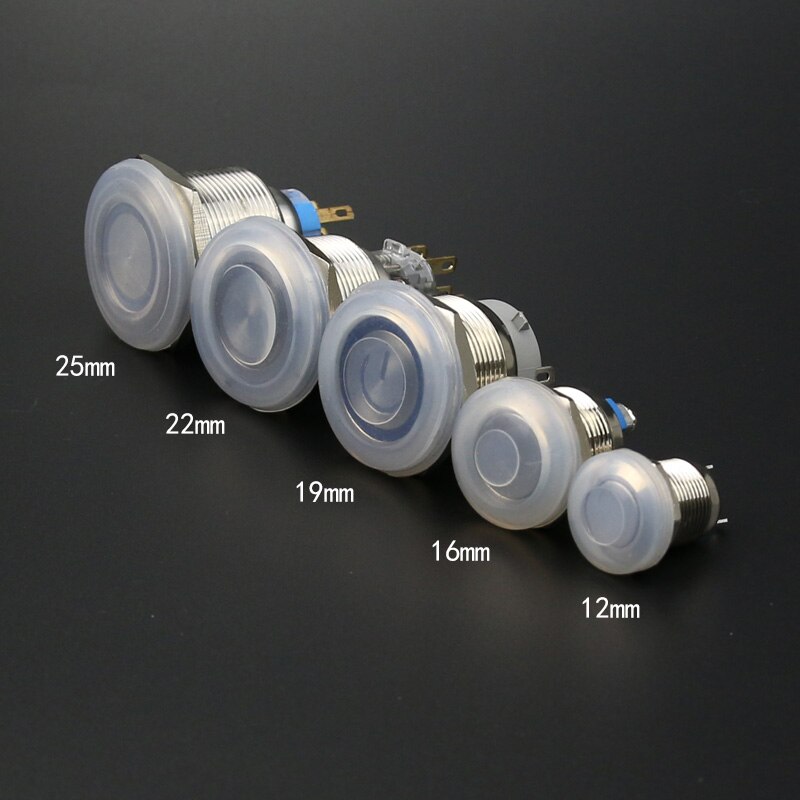 12mm16mm19mm22mm25mm interruptor de botão de metal à prova de poeira à prova ddust água capa de proteção de vedação de borracha de alta qualidade