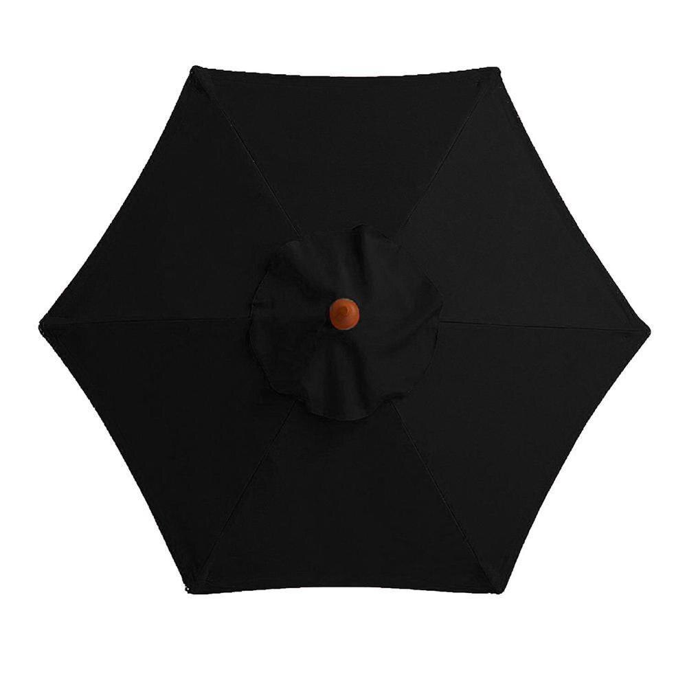 Copertura Parasole 2M - Poliestere Impermeabile per Giardino, Piscina, Spiaggia, Pergolato: Nero