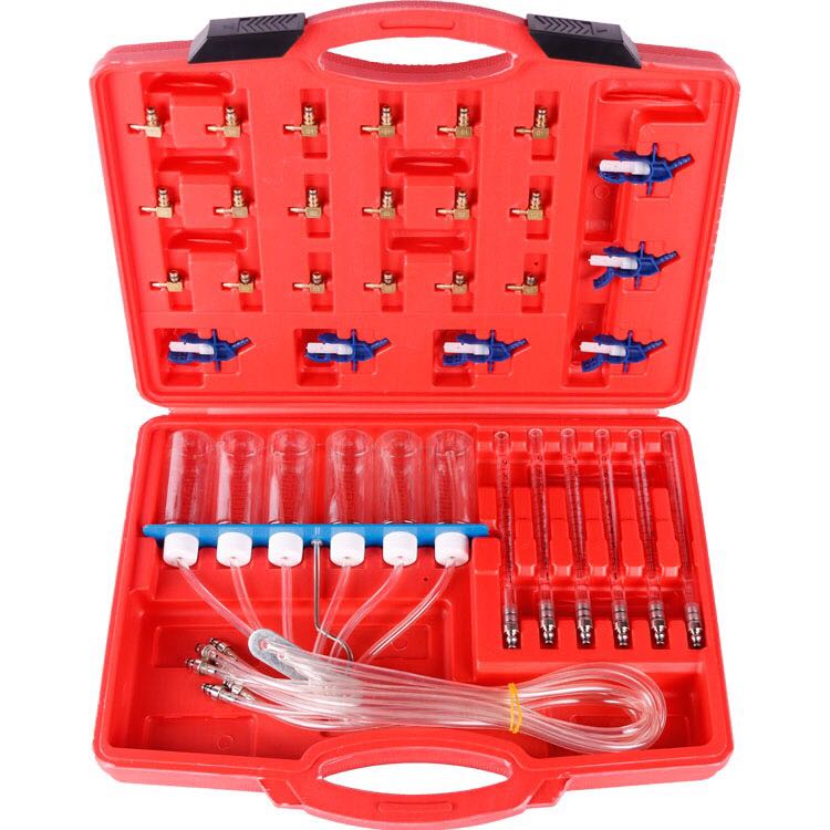 Diesel Injector Detection Tool Kit Common Rail Adaptor Fuel Tester Set Diesel Injector Flow Meter Test Tools