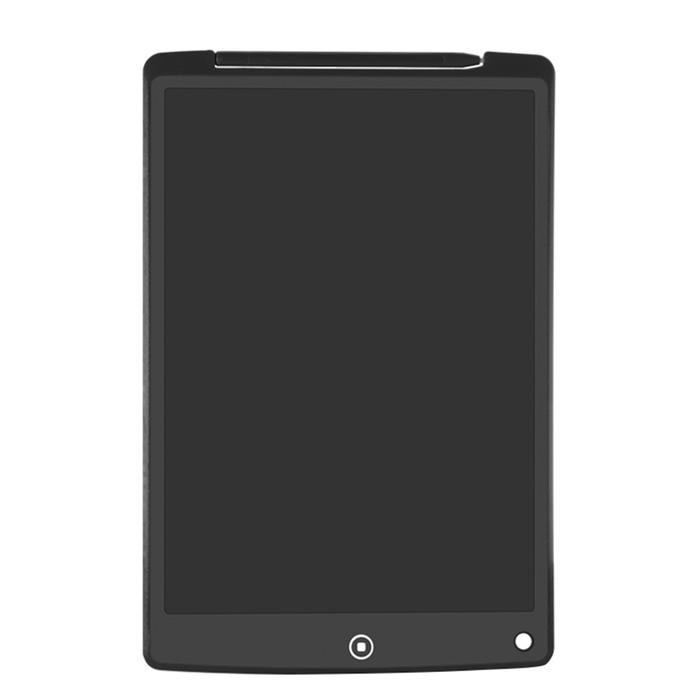 Tablette d'écriture électronique LCD 12 pouces, pour dessin numérique, pad d'écriture à la main, panneau pour enfants, éducation, enregistrement des horaires: Black