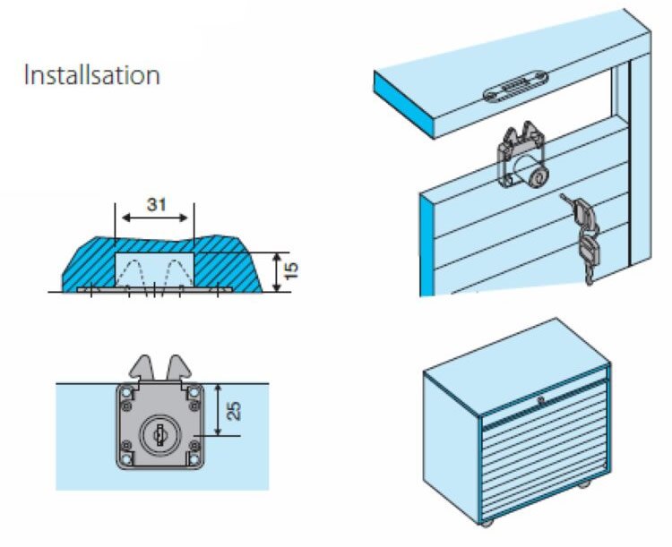 double lock, file cabinet lock, desk drawer cabinet lock, double hook furniture clamp lock, sliding door, Zinc all
