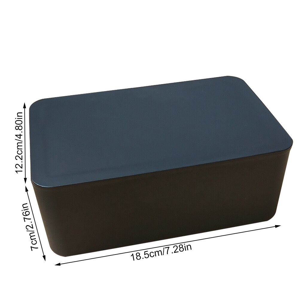Baby tissues doos met deksel papier dispenser container servetten opbergdoos antislip tissues houder, zwart: 01