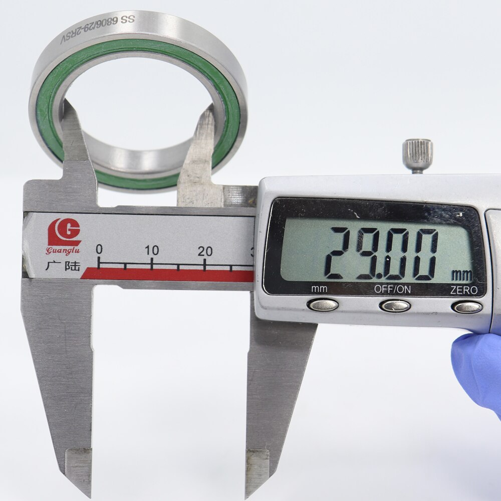 Rodamiento S6806/29-LLB, 29x42x7mm (1 pieza), 6806 bolas, piezas de reparación de soporte inferior de bicicleta, S6806 29, rodamientos de bolas LLB