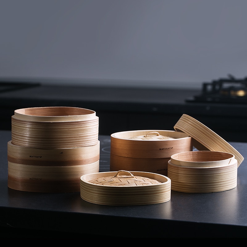 Chinese food steamer steamer bamboo household cage steamed steamed dumplings dumplings steamed buns Cuiseur Vapeur Kitchen Tools