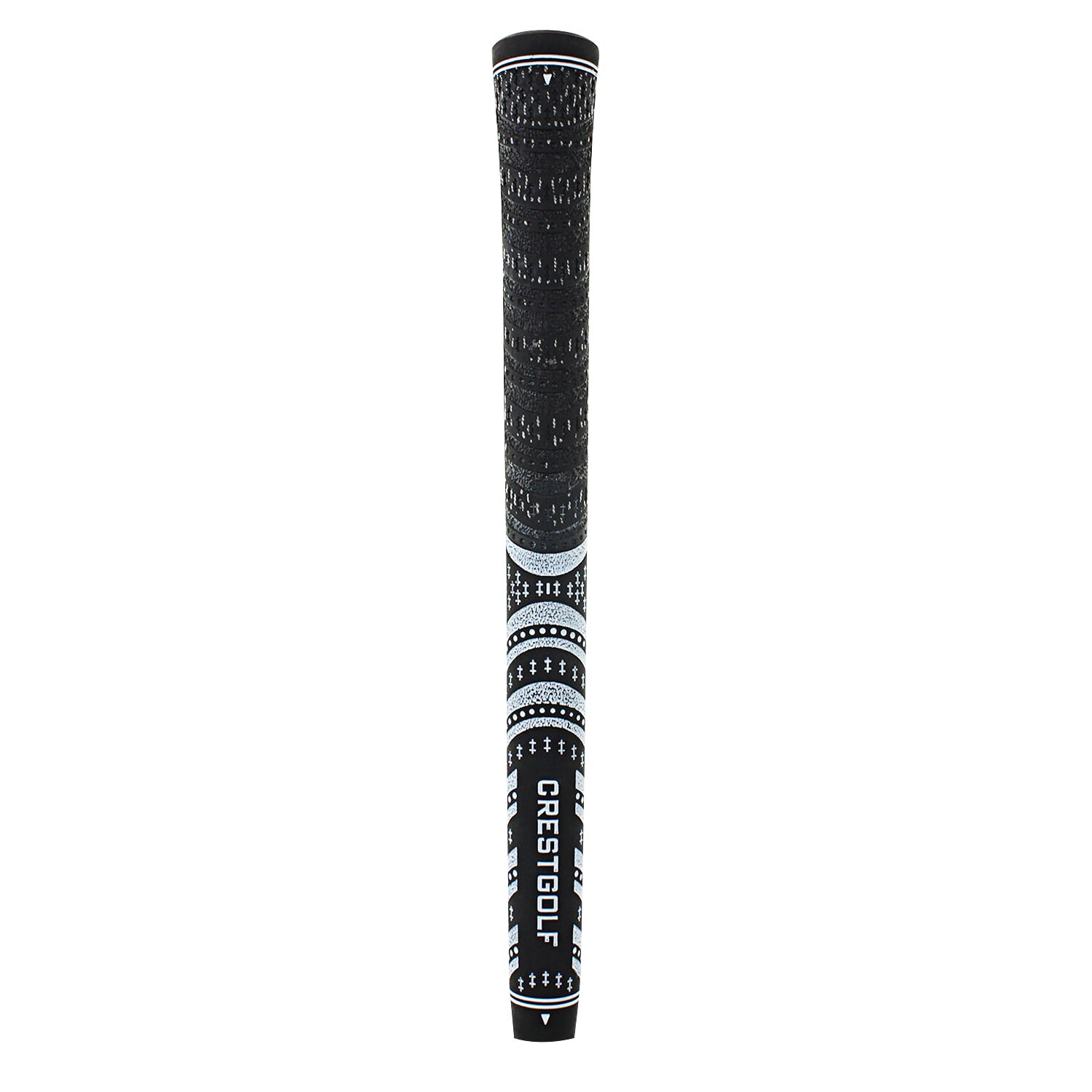 CRESTGOLF Multicolor peso ligero antideslizante de goma tamaño mediano Iron Golf Club Grips: BLACK Midsize