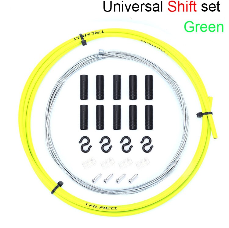 Universal Brake/Shift Cable&Housing Group Sets For MTB Bike Road Bicycle Shift Gear Derailleur/Brake kits Wire Tube Line Hose: Shift Set Green