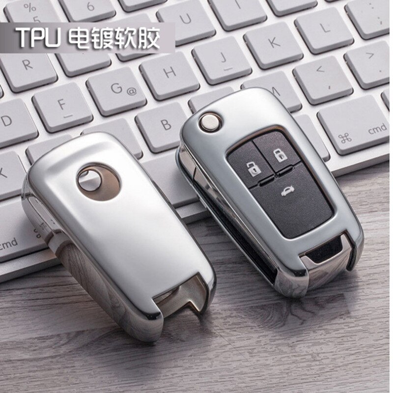 TPU Car Key Protection Case Key Cover Shell For Chevrolet Camaro Cruze Equinox Impala Malibu GMC Terrain Buick LaCrosse: A-sliver5