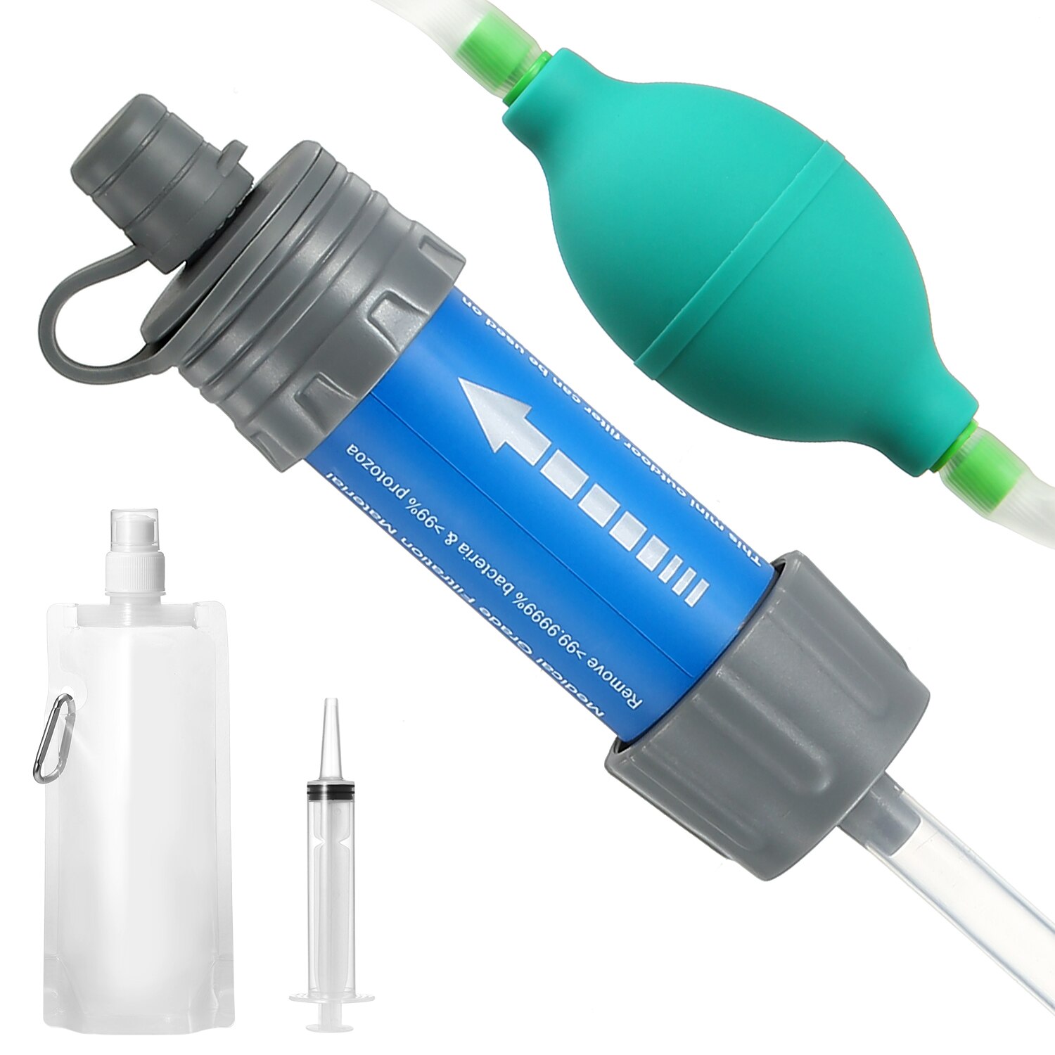 Camping Zuivering Waterfilter Stro Waterfiltratie Stro Waterzuiveraar Voor Survival Emergency Camping Wandelen Backpacken
