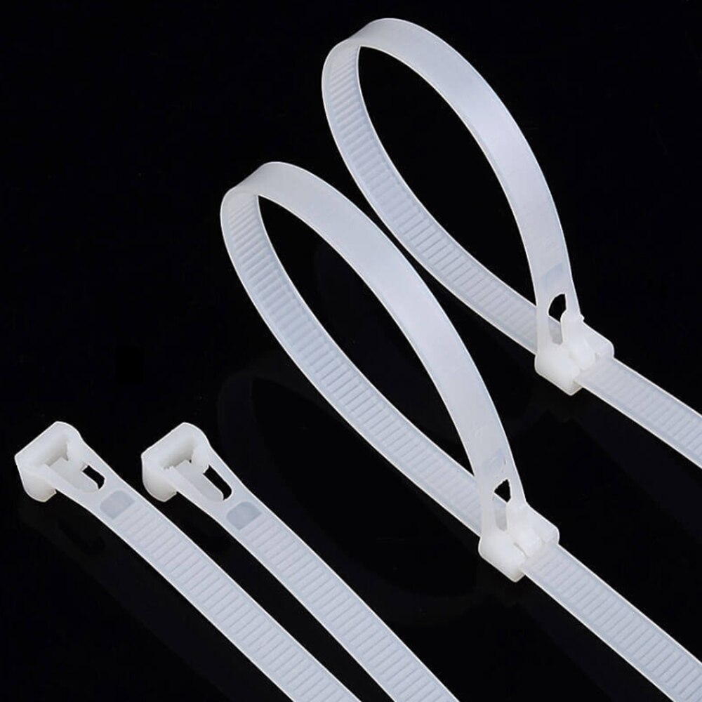 Lot de 200 pinces de fixation en nylon pour câbles - 6 tailles
