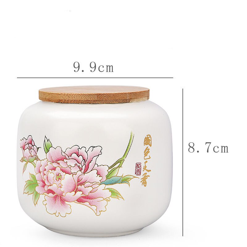 24 kleuren chinese inkt stijl theedoos met deksel groene thee opslagblikken snoeppot kantoor thuis koffie container doos porselein: Guosetianxiang