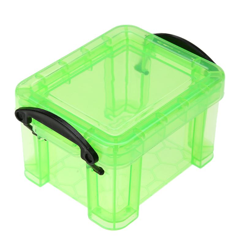 Cute Mini Desktop Desk Top Storage Organizer Case Painting Bush Nail Art Drill Container Holder Office Organizer: Green