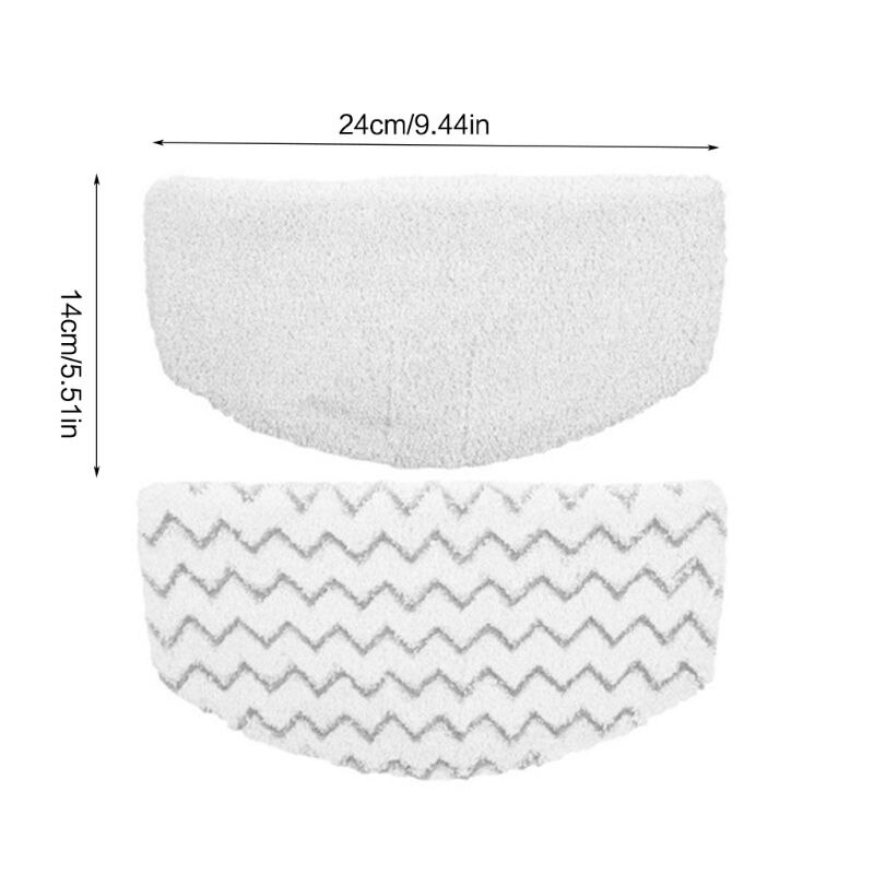 2 Stks/set Zachte Wasbare Microfiber Mop Pads Voor Bissell Symfonie 1132 1252 Serie Stoom 1132 1543 1530 1652 Stoomreiniger onderdelen