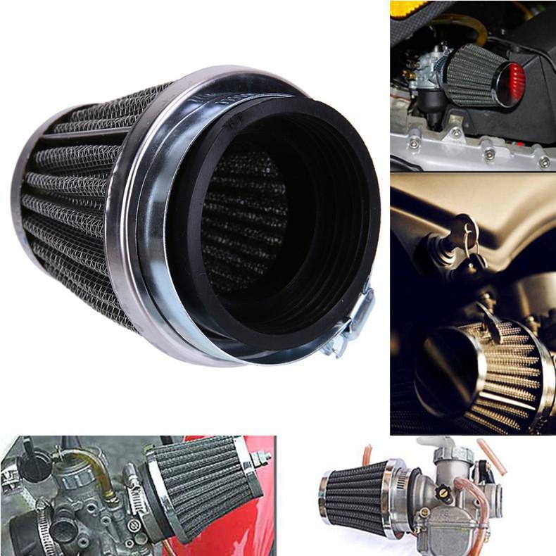 Motorcycle Air Filter Mushroom Head Filters Universal 35mm 44mm 50mm 54mm 60mm Motorcycle Air Intake Filter Cleaner Black