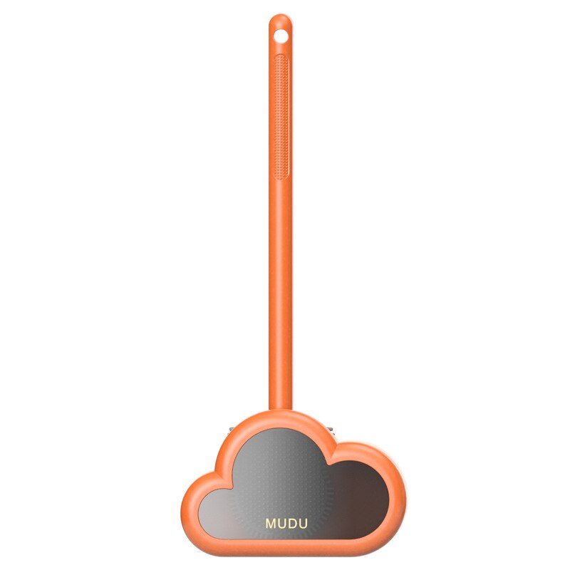 Siliconen Toiletborstel Muur Gemonteerde Automatische Reiniging Tool Wc Kloof Borstel Opknoping Flexibele Haren Borstel Badkamer Accessoires: Orange B