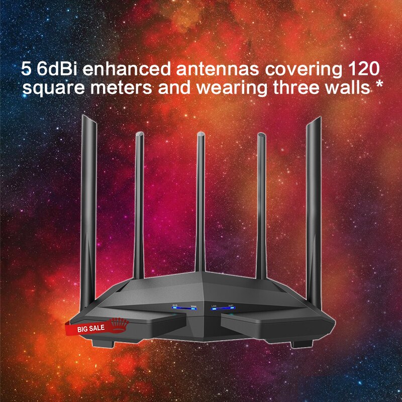 GLC11 AC1200M kabellos Gigabit Router mit 2,4G/5,8G hoch gewinnen Antenne Hause Abdeckung Dual Band kabellos Router, app Kontrolle