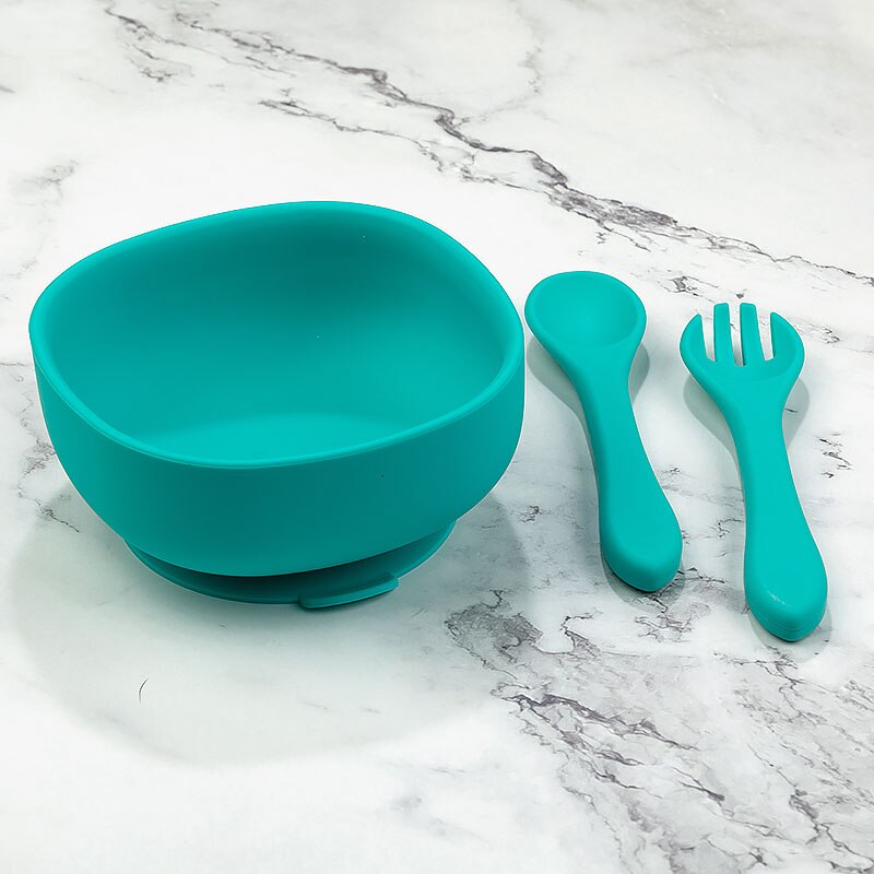 1pc baby leervoedingsboog zuigkom set babybord kinderen peuter training servies bpa-vrij siliconen kom