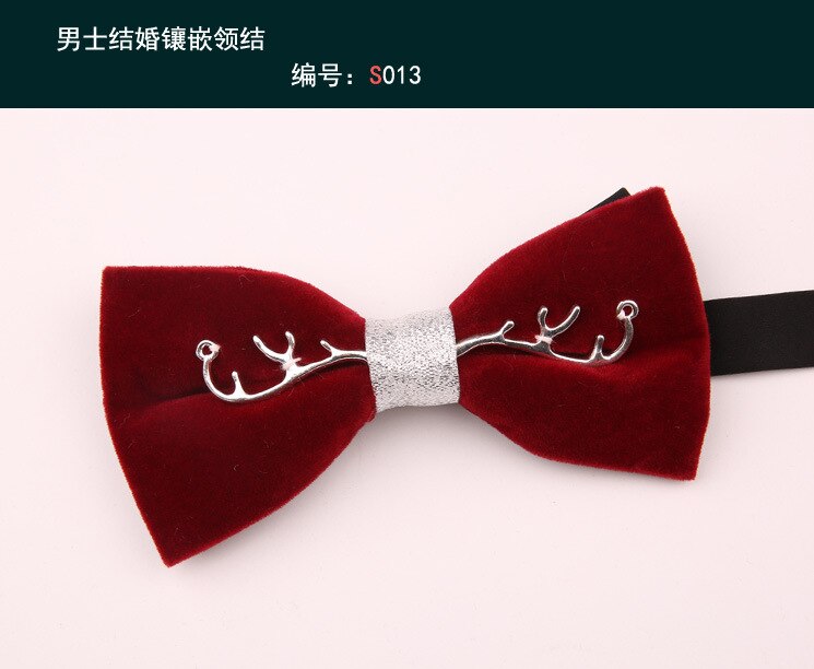 Linbaiway Luxe Banket Strikjes Voor Heren Shirt Rode Strikjes Formele Kleding Business Bowtie Man Strik Tuxedo Gravata Borboleta: 013