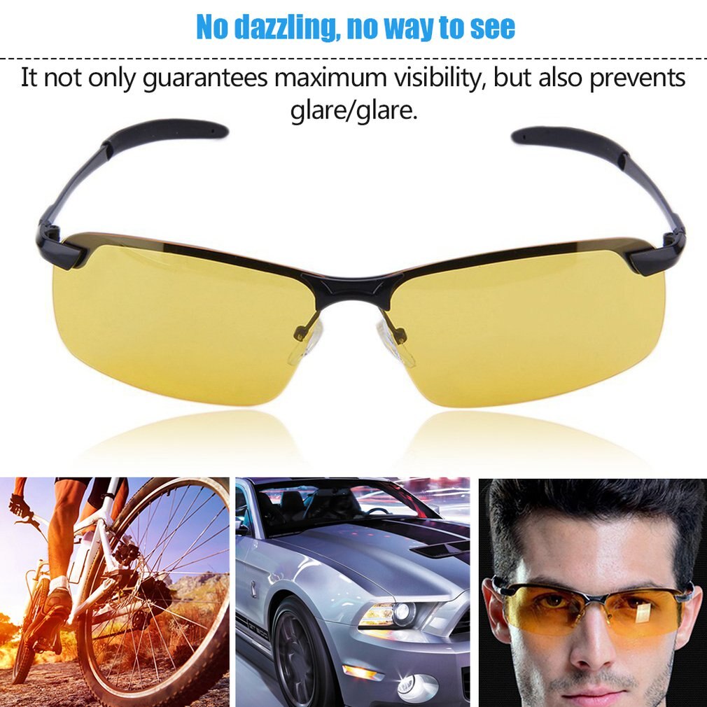 Unisex High-end Night Vision Polarized Glasses Driving Glasses Accessories anti-blowout Night Vision Glasses Light Weight