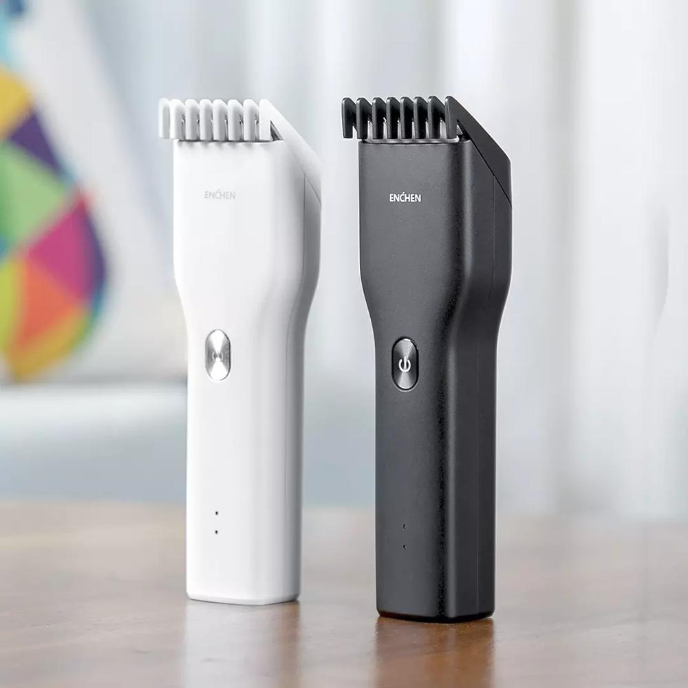 Xiaomi ENCHEN Hair Trimmer For Men Kids Cordless USB Rechargeable Electric Hair Clipper Hairs Cutter Machine With Scissors Shawl