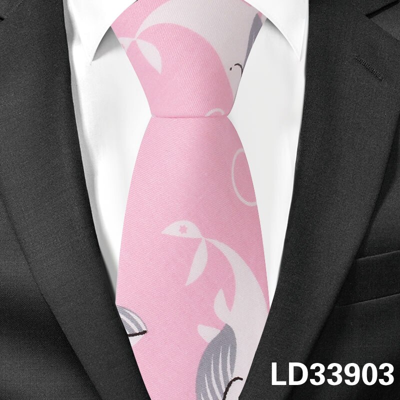 Animal Tie For Men Women Skinny Neck Tie For Wedding Business Casual Cartoon Neckties Classic Suit Slim Cotton Neck Ties: LD33903