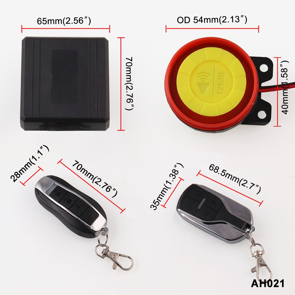 Sistema de alarma Universal para motocicleta, alarma de seguridad antirrobo para Moto, Control remoto, arranque del motor y altavoz para Moto